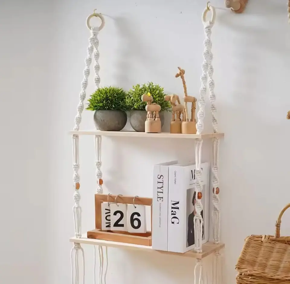 Colgante Macramé 2 Niveles 94cm 1
