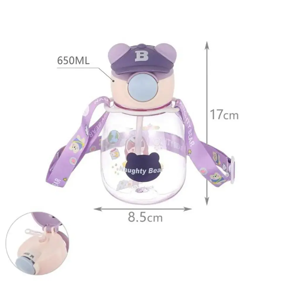 Botella de Agua Infantil Naughty Bear 650ml  6