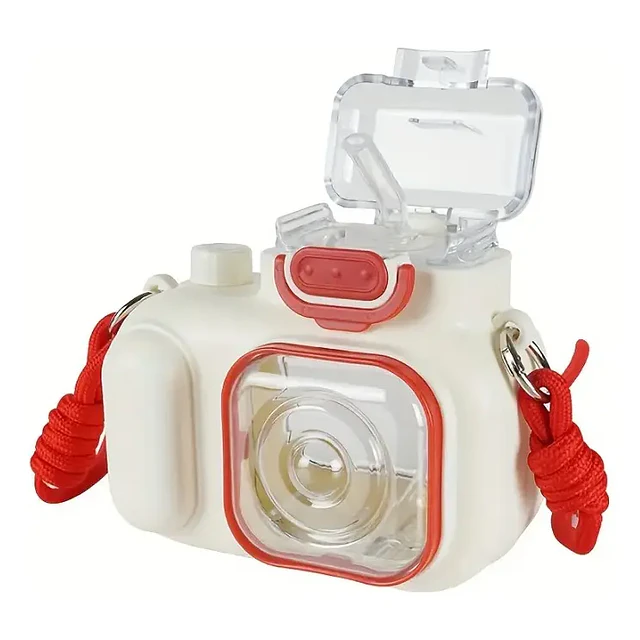 Botella de Agua Infantil Diseño Cámara Retro 580 ml