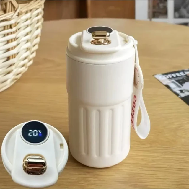 Vaso Térmico con Sensor de Temperatura Digital 450ml