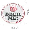 Set 4 Posavasos Redondos Diseño Retro Cervecero