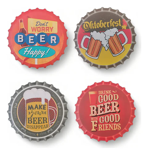Set 4 Posavasos Diseño Cervecero
