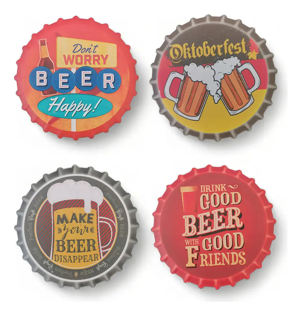 Set 4 Posavasos Diseño Cervecero 2