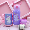 Termo Infantil Acero Inoxidable 500ml con Correa y Funda