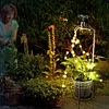 Grifo de Agua Solar con Luces LED y Macetero