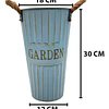 Balde Decorativo de Metal Garden 30 cm