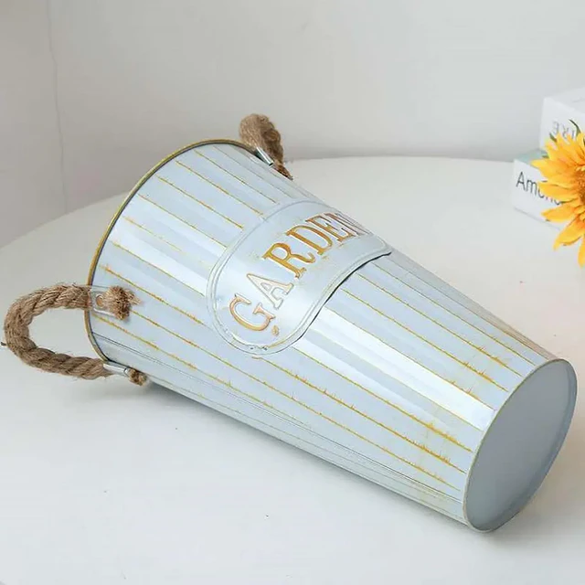 Balde Decorativo de Metal Garden 30 cm
