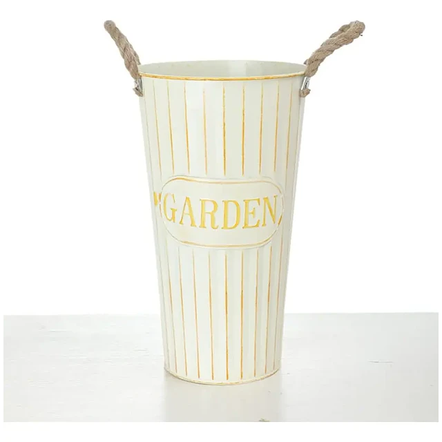 Balde Decorativo de Metal Garden 25 cm