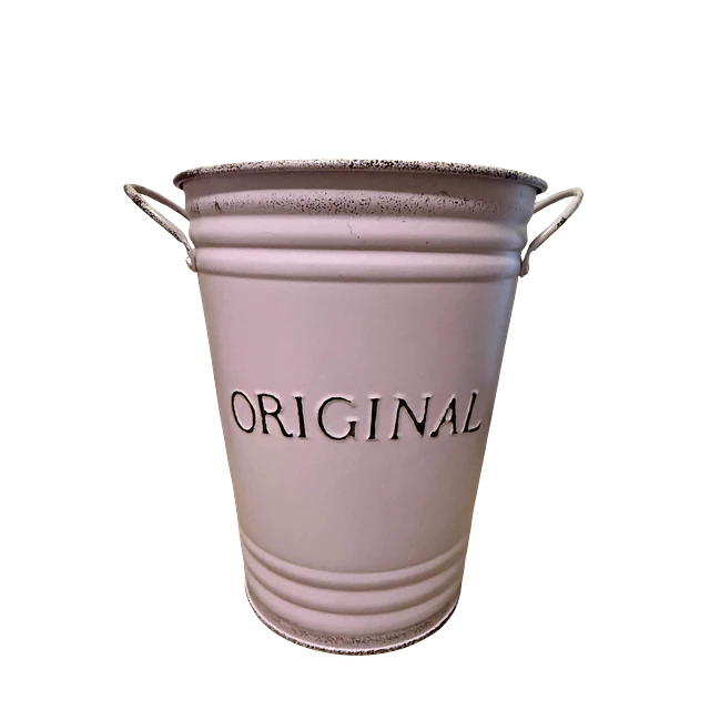 Balde Decorativo de Metal Original 18 cm