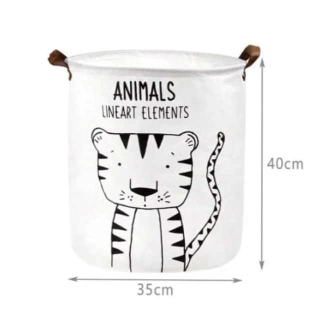 Canasto Organizador Infantil Plegable Animales