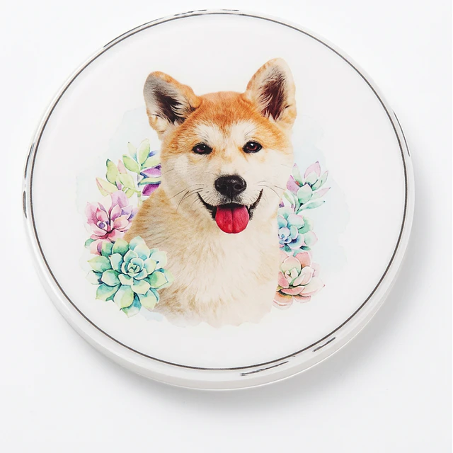 Set 4 Posavasos de Cerámica con Diseño de Perros