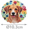 Set 6 Posavasos de Cerámica con Diseño de Perros en Jardín Floral