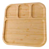 Tabla de Aperitivo de Bambú 24.5 cm con Divisiones