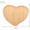 Tabla Picoteo Corazón de Bambú 27 cm