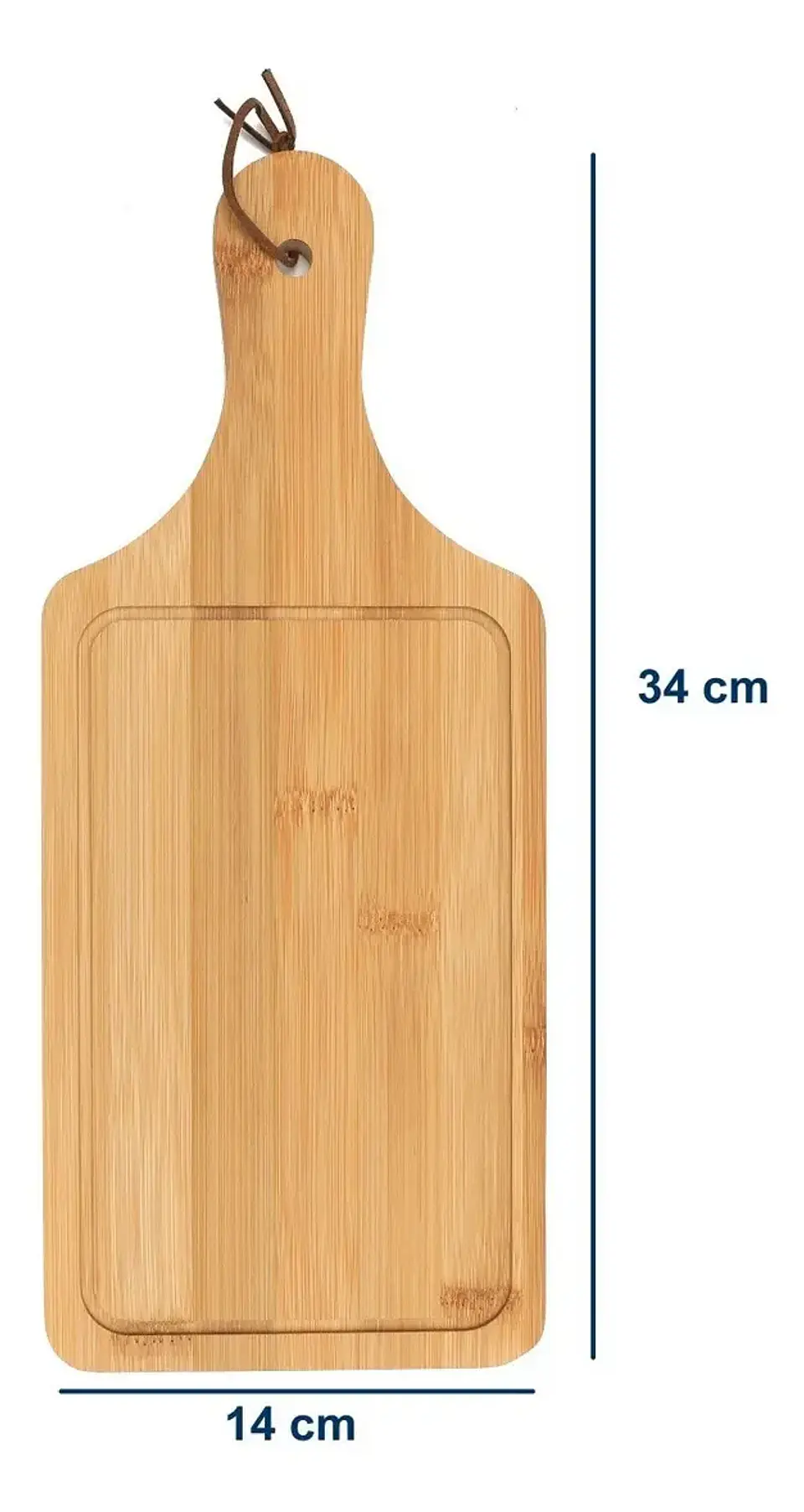 Tabla de Bambú con Mango 34x14 cm 3