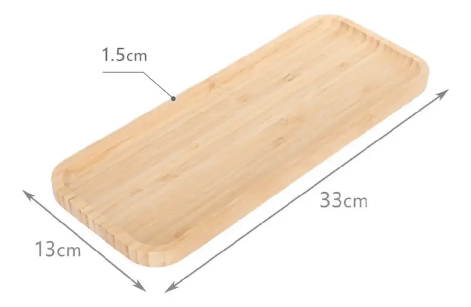 Tabla Alargada de Bambú 33x13 cm 4
