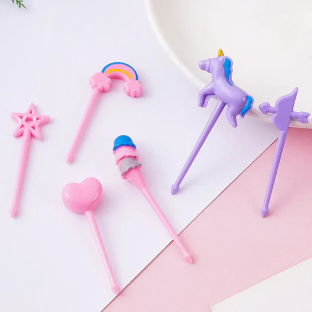 Set Pinchos Kawaii Unicornio