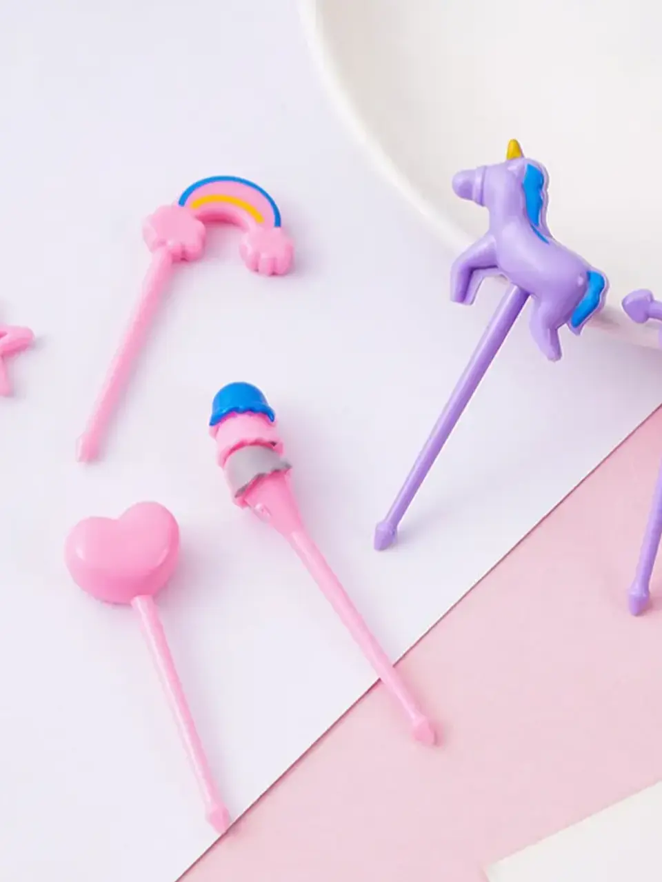 Set Pinchos Kawaii Unicornio 2
