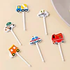 Set 6 Pinchos Kawaii Vehículos