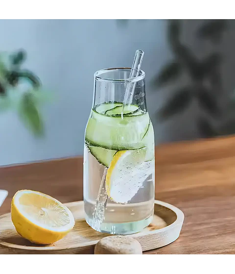 Botella de Vidrio con Tapa de Corcho 600 ml 