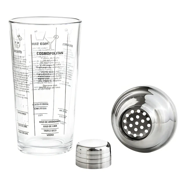 Coctelera de Vidrio 400 ml 