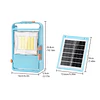 Lámpara Reflector con Panel Solar LED 150W Portátil con Control Remoto