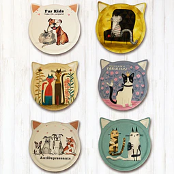 Posavasos Gato Vintage