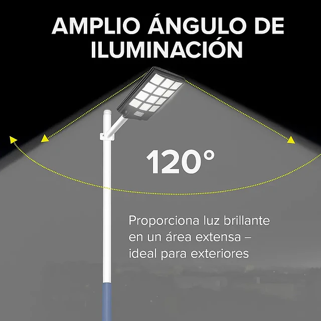 Foco Solar LED 800W 70cm con Sensor y Control Remoto