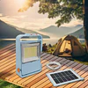 Lámpara Reflector con Panel Solar LED 150W Portátil con Control Remoto