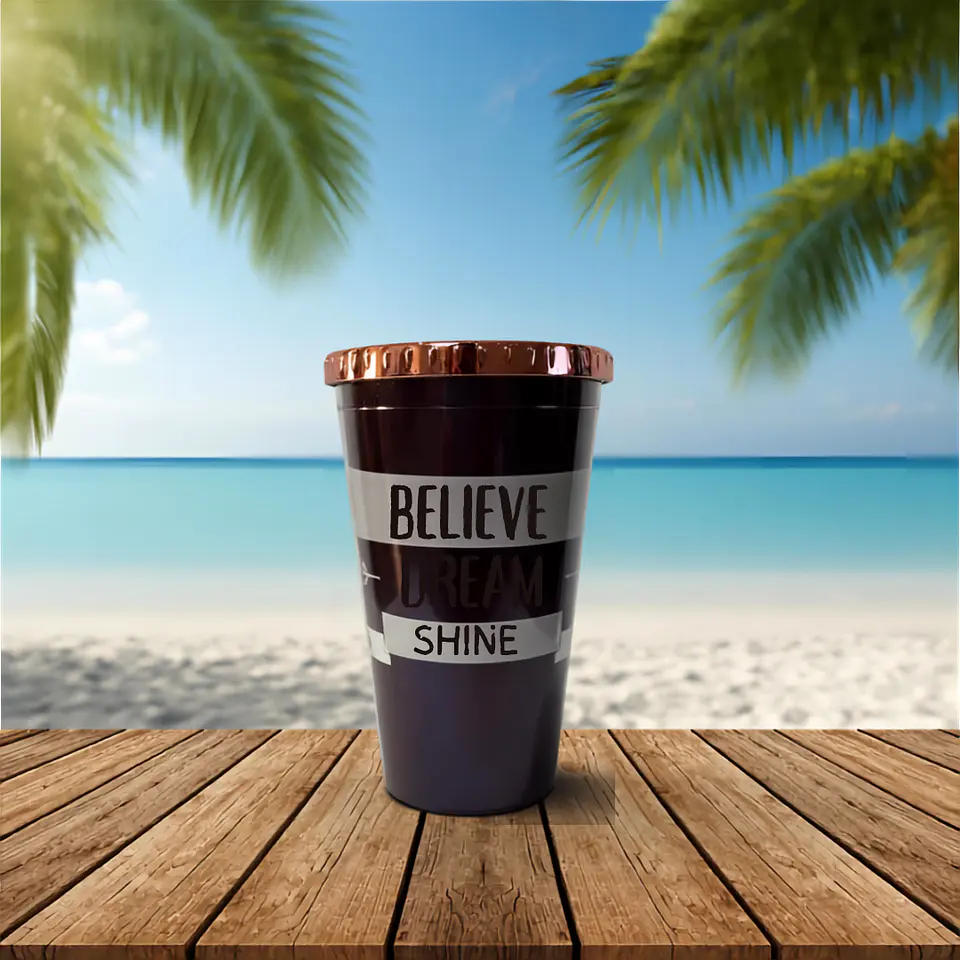 Vaso Decorativo con Bombilla 450 mL  3