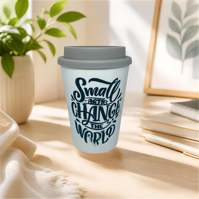 Vaso con Frase Decorativo 300 mL