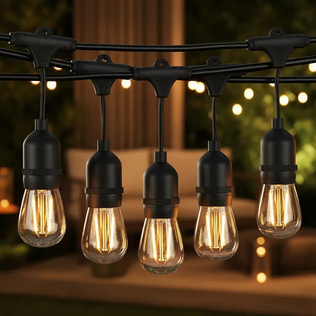 Guirnalda Luces LED 20 Ampolletas con Corriente Eléctrica