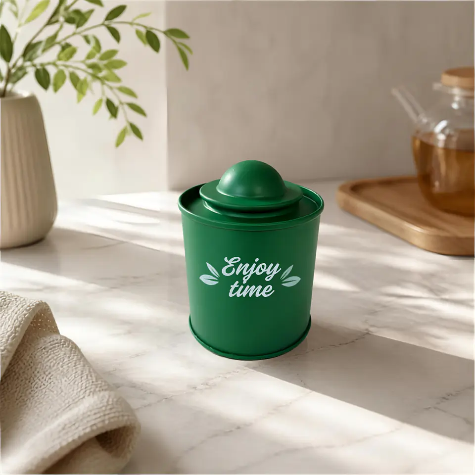 Cajita de Té Metálica 9 cm 3