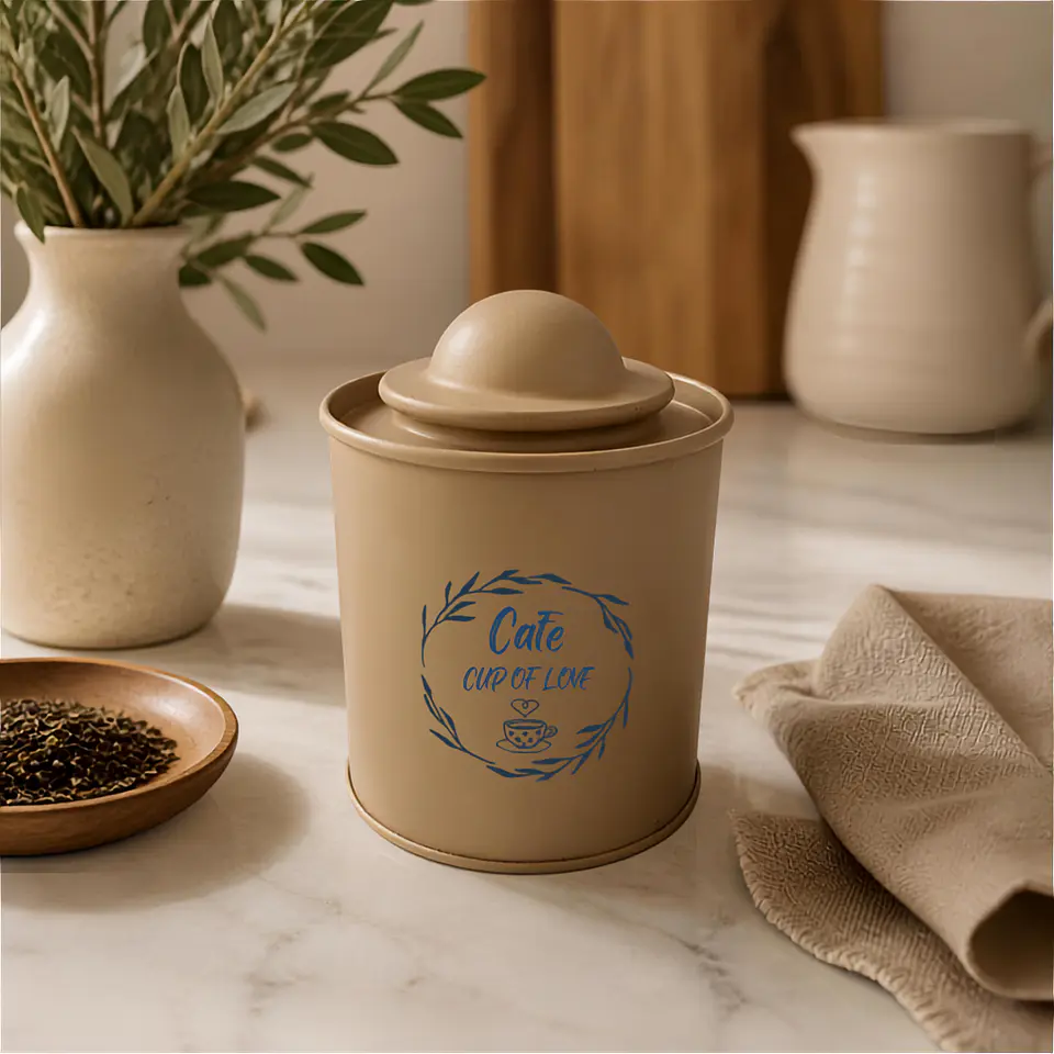 Cajita de Té Metálica 9 cm 4