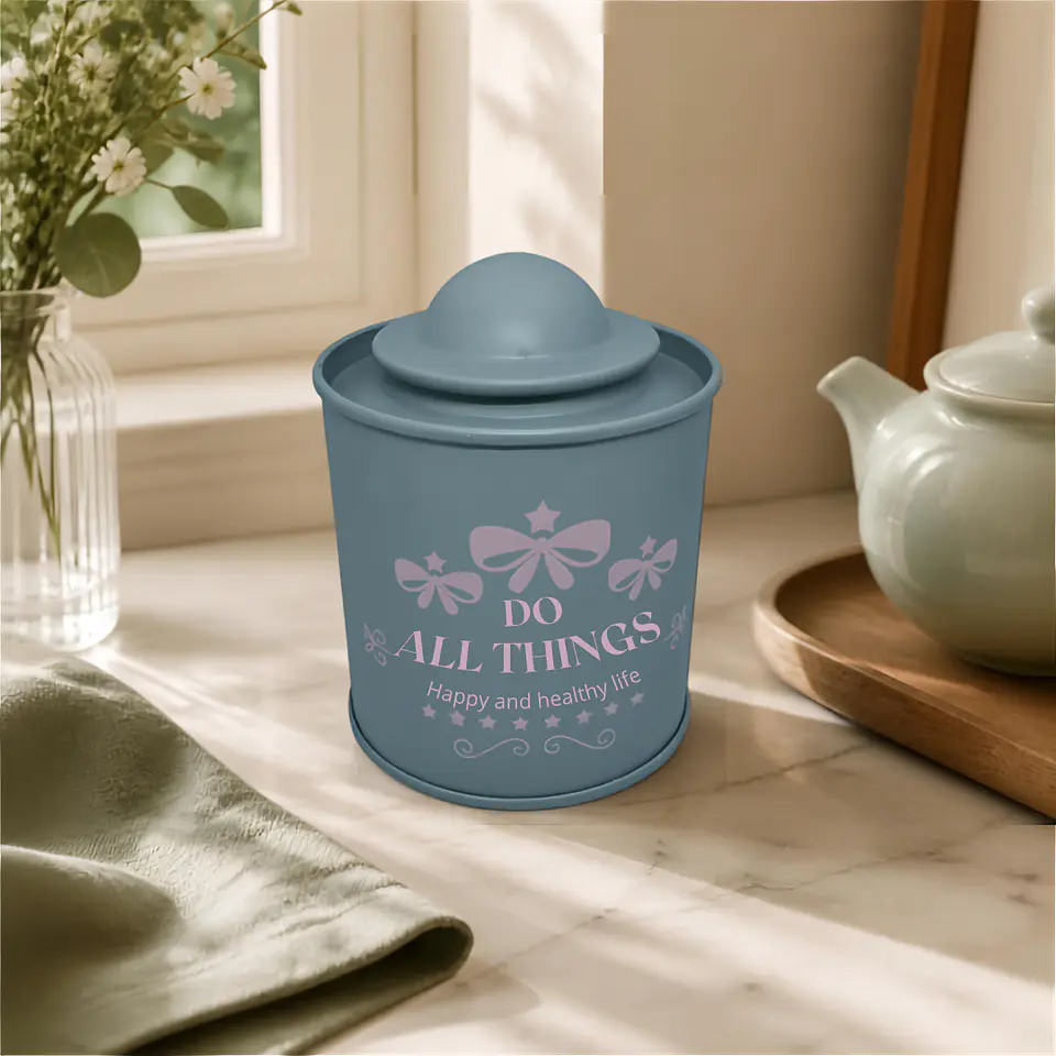 Cajita de Té Metálica 9 cm 7