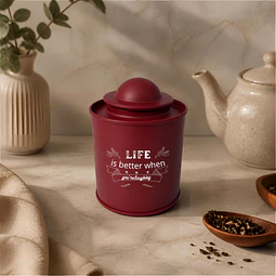 Cajita de Té Metálica 9 cm
