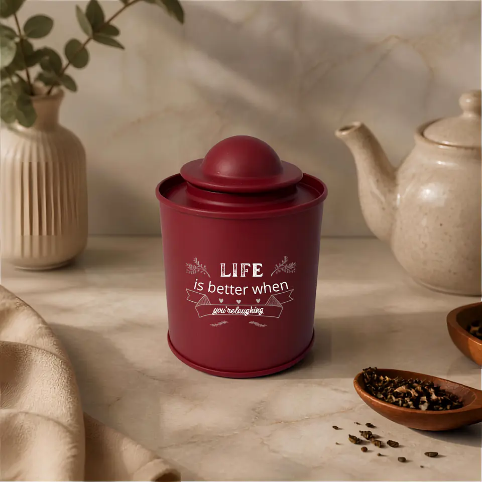 Cajita de Té Metálica 9 cm 1
