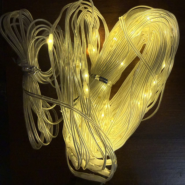  Cortina Solar Luz Hada LED 3x2 metros | Cable grueso
