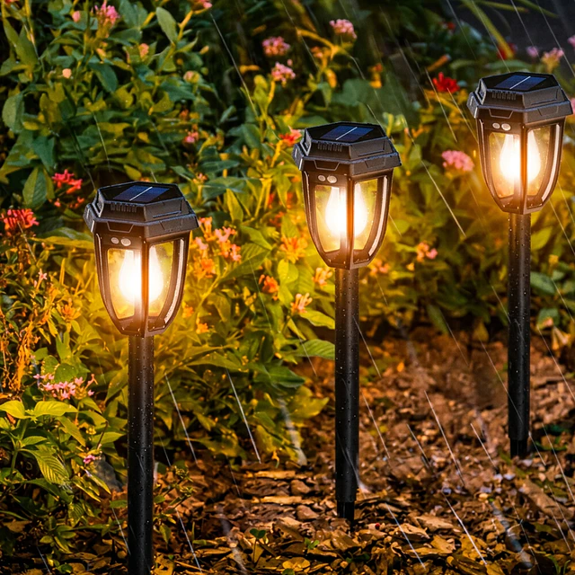 Farol Solar Estaca para Jardín con Sensor de Movimiento