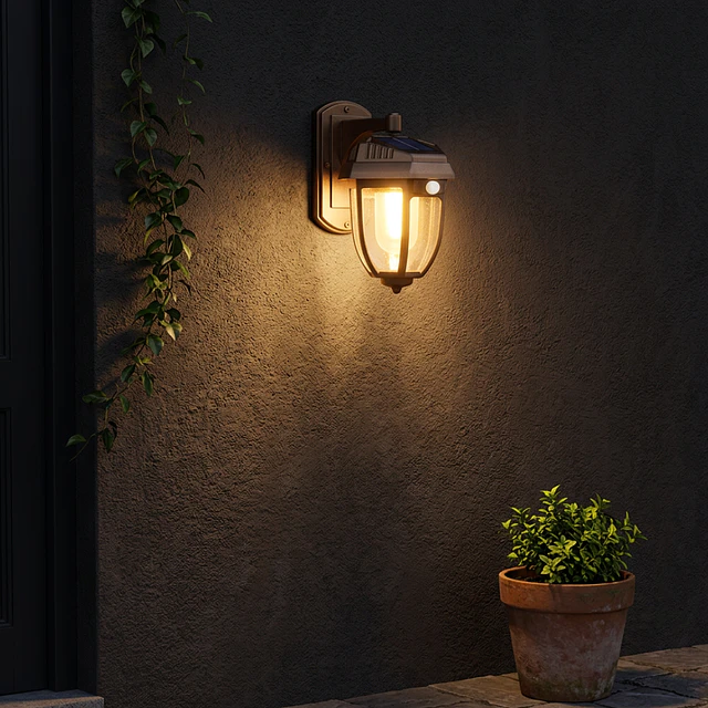 Farol Solar Estaca para Jardín con Sensor de Movimiento