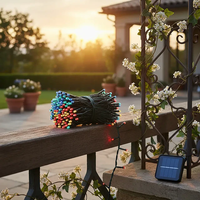 Guirnalda Solar 300 Luces LED Multicolor