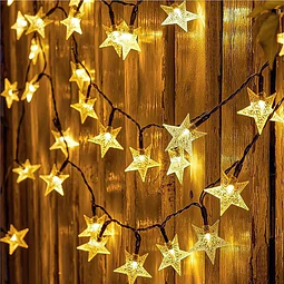 Guirnalda Solar de Estrellas LED 6 Metros