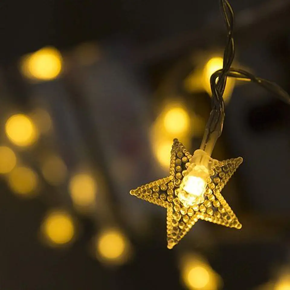 Guirnalda Solar de Estrellas LED 6 Metros 2