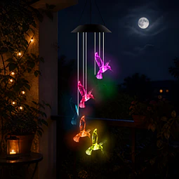  Colgante de Viento Solar LED Multicolor
