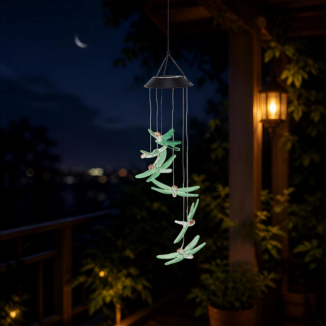  Colgante de Viento Solar LED Multicolor