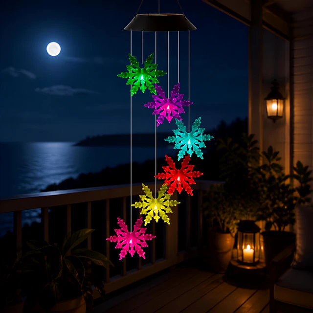  Colgante de Viento Solar LED Multicolor