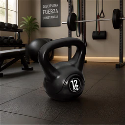 Kettlebell 12 kg Pesa Rusa para Entrenamiento Funcional Profesional y Fuerza
