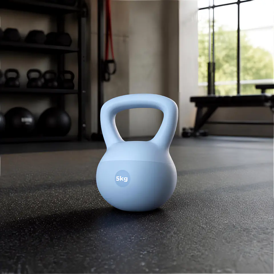 Kettlebell 5 kg Fitness – Pesa Rusa para Entrenamiento en Casa, Fuerza y Glúteos 1