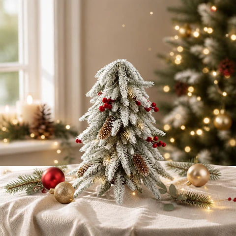 Árbol de Navidad 40 cm. Incluye luz hada