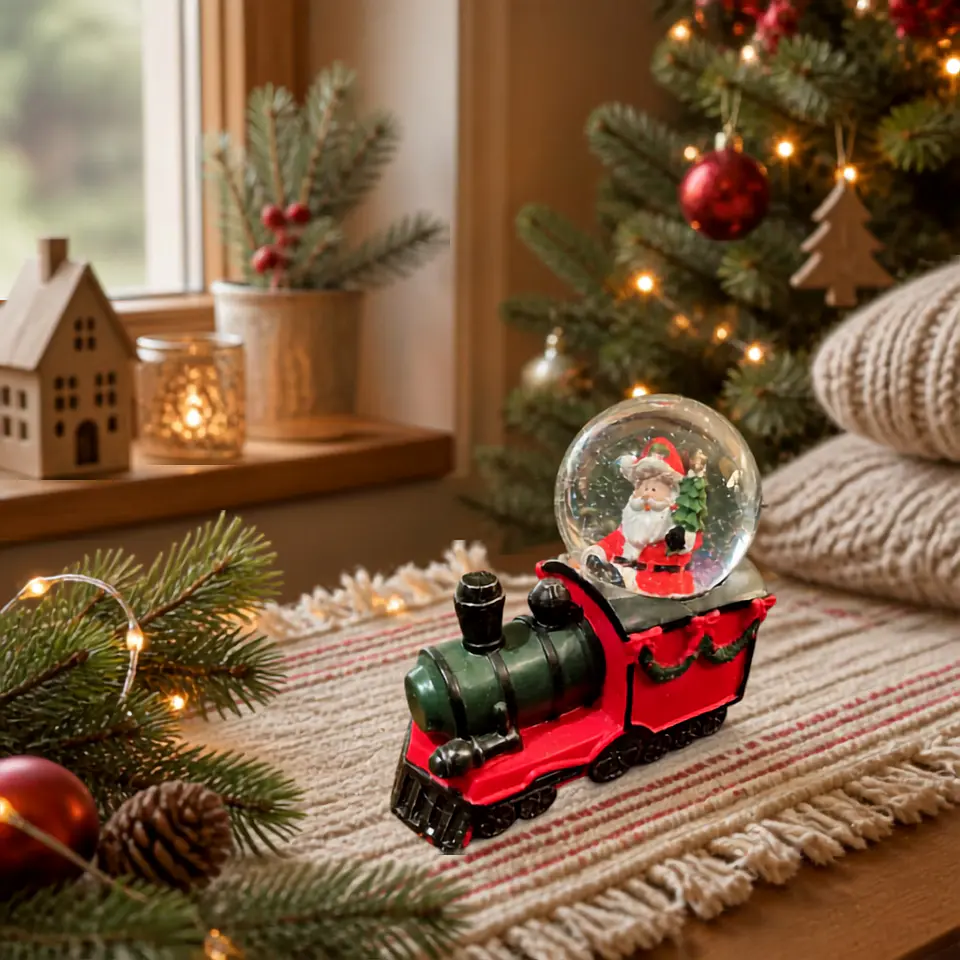 Locomotora Navidad con Luz LED 1